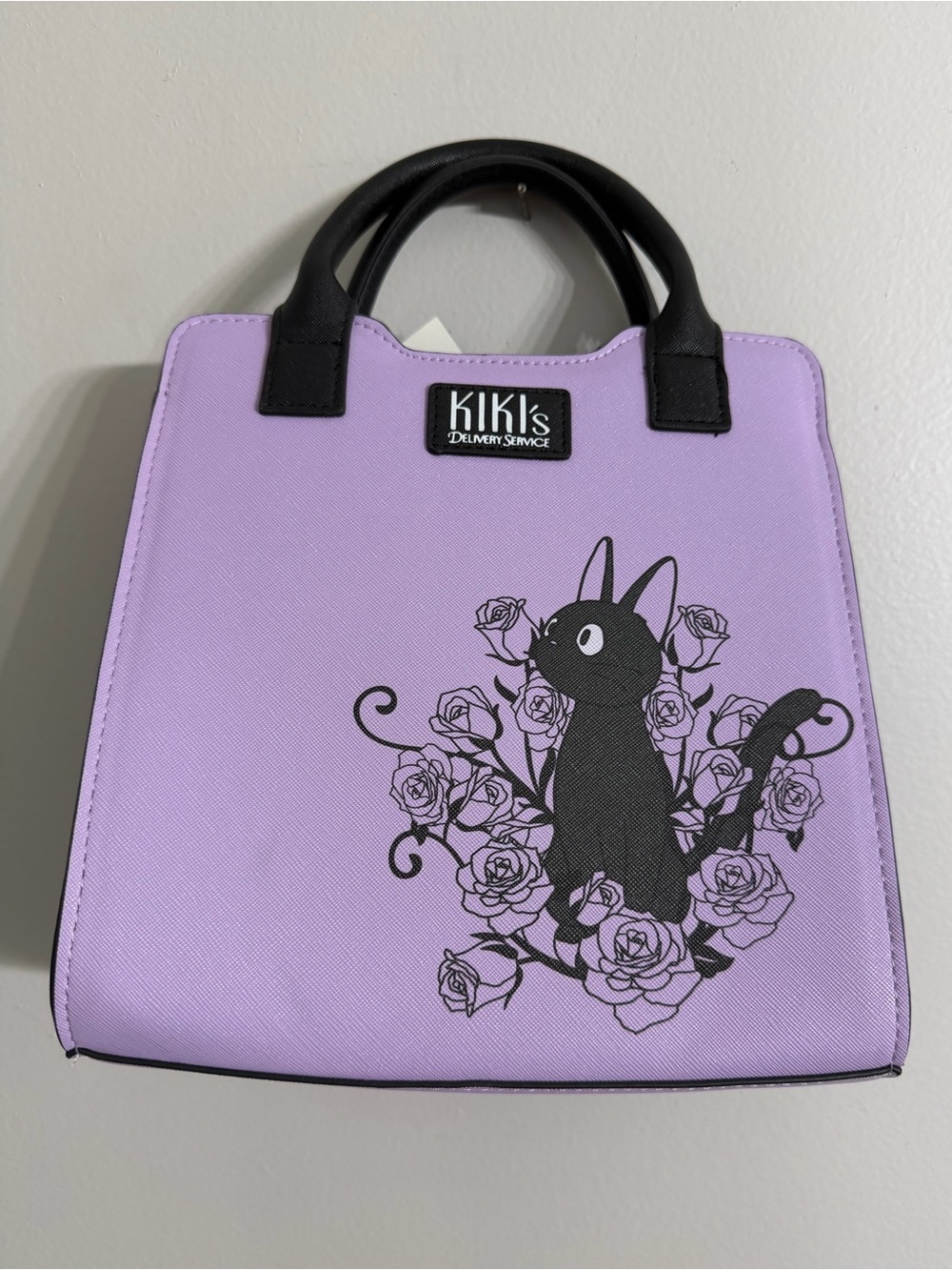 Studio Ghibli Kiki's Delivery Service Jiji Bow Floral Mini Satchel Bag - Picture 6 of 8